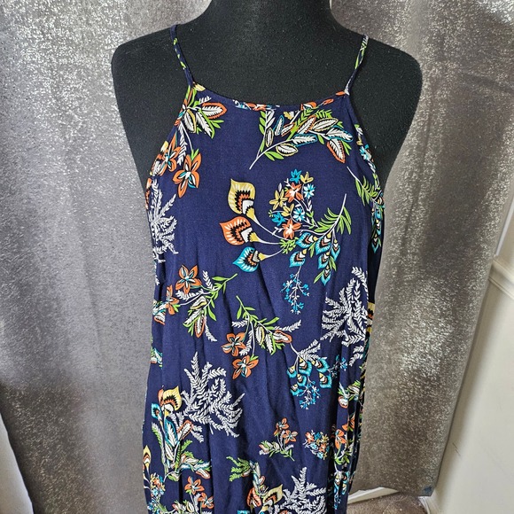 Fashion Print Halter A Line Mini Dresses sz XL - Picture 4 of 7
